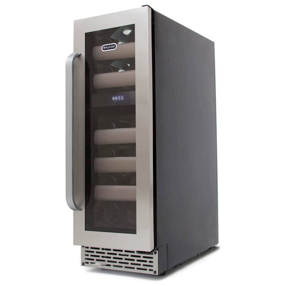 Alt View 18. Whynter - Elite 17-Bottle Wine Refrigerator - Stainless steel.