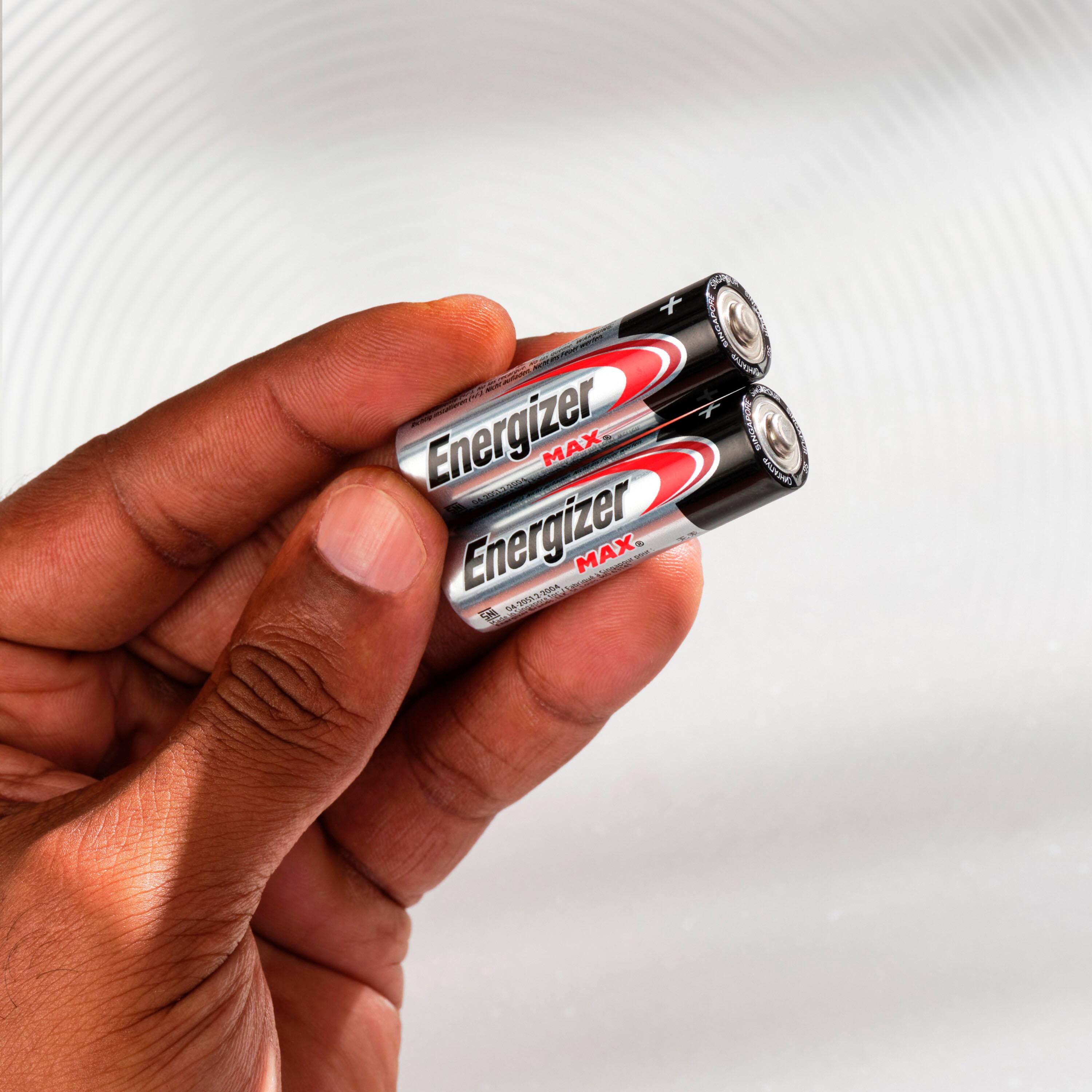 Alt View 11. Energizer - MAX AA Batteries (20 Pack), Double A Alkaline Batteries - Silver.