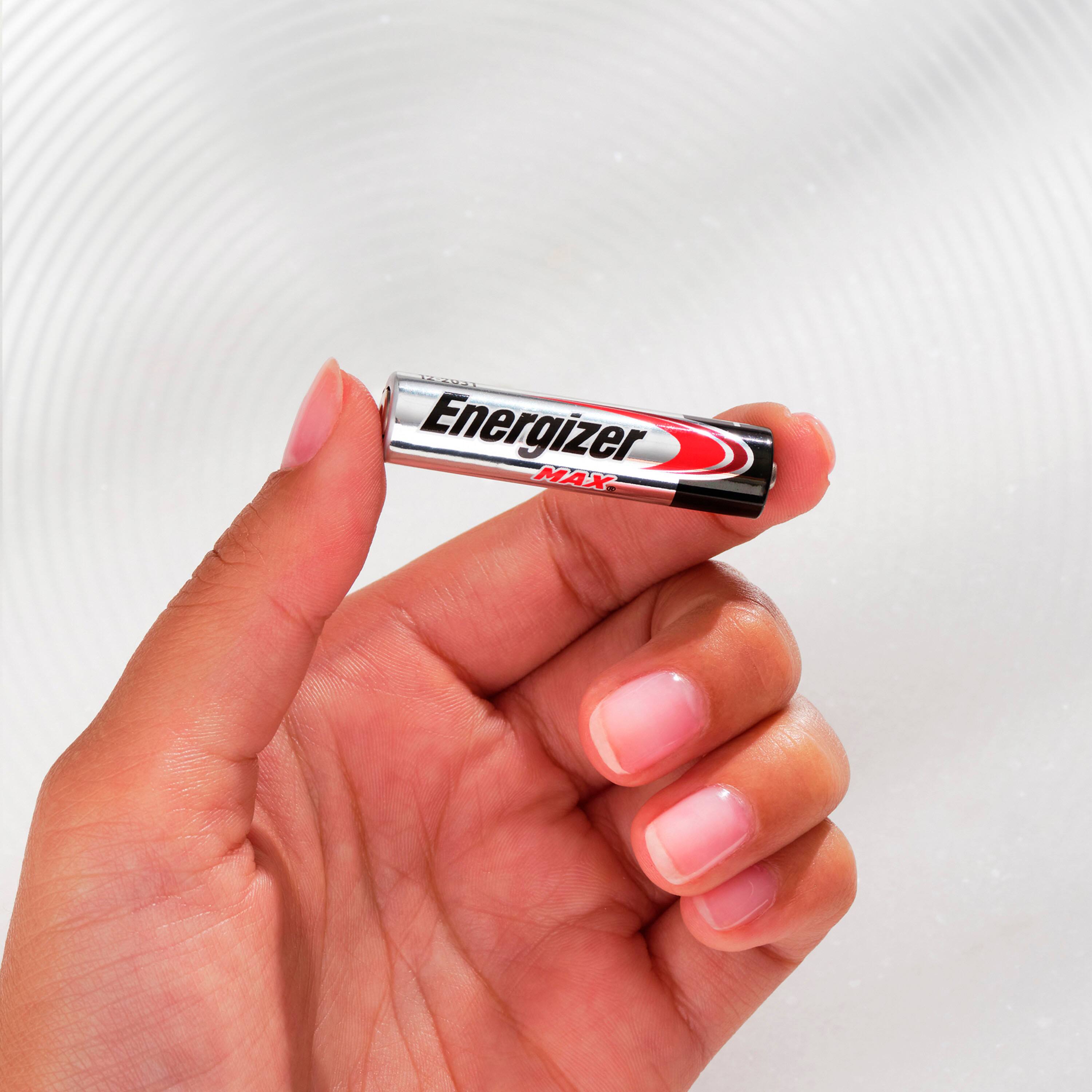 Alt View 11. Energizer - MAX AAA Batteries (20 Pack), Triple A Alkaline Batteries - Silver.