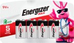 Energizer - MAX 9V Batteries (4 Pack), 9 Volt Alkaline Batteries