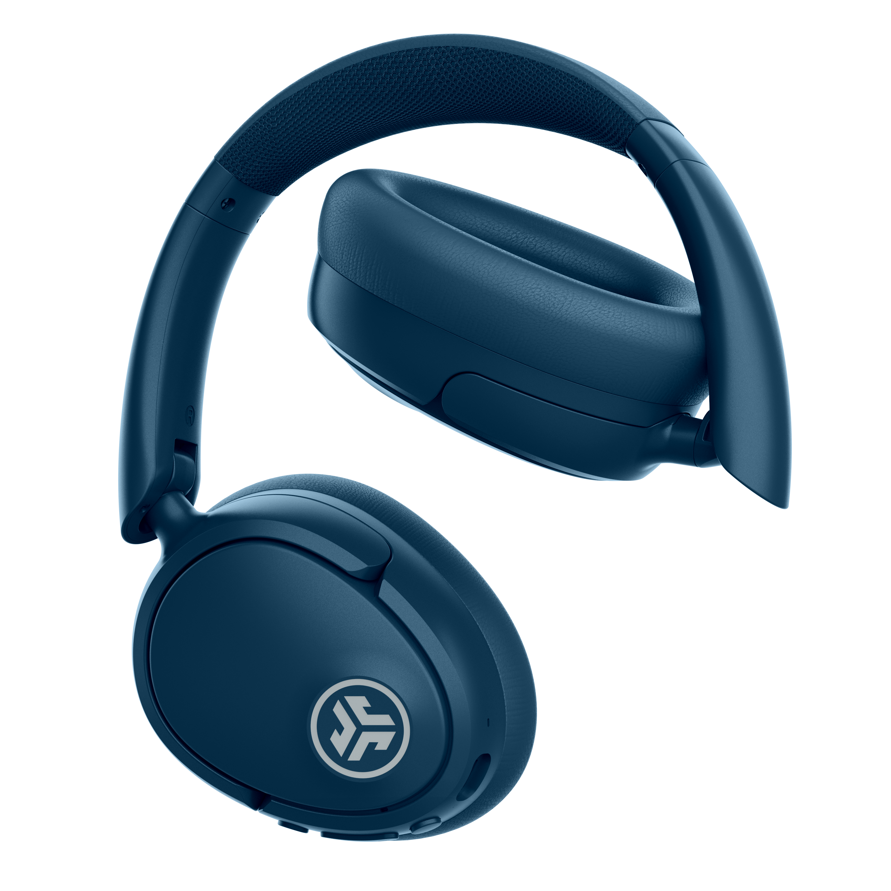 Angle. JLab - JBuds Lux ANC Wireless Bluetooth Over-Ear Headphones with Active Noise Cancelling, Spatial Audio & 70+ Hour Battery - Navy.