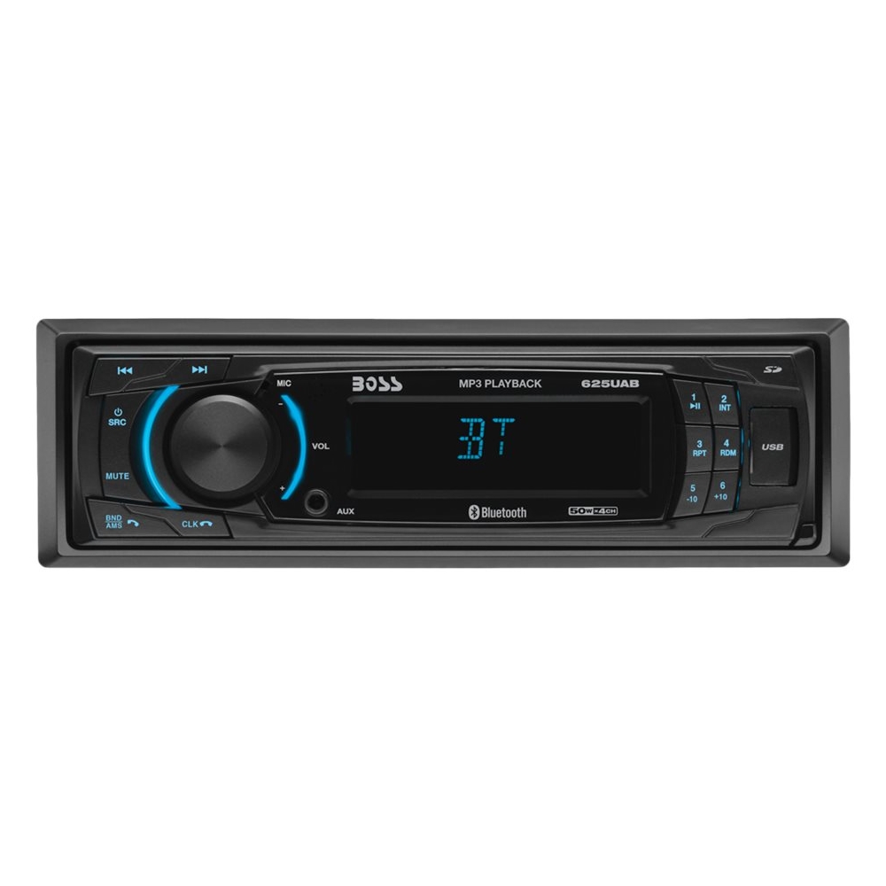 BOSS Audio - In-Dash Digital Media Receiver - Built-in Bluetooth with Detachable Faceplate - Black