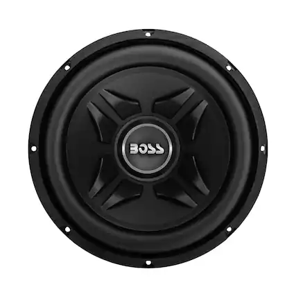 Front. BOSS Audio - CHAOS EXXTREME 12" Single-Voice-Coil 4-Ohm Subwoofer - Black.
