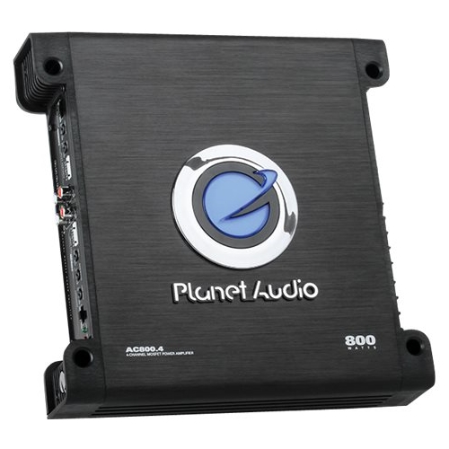 Left View: Planet Audio - ANARCHY 800W Class AB Bridgeable Multichannel Amplifier with Variable Low-Pass Crossover - Black