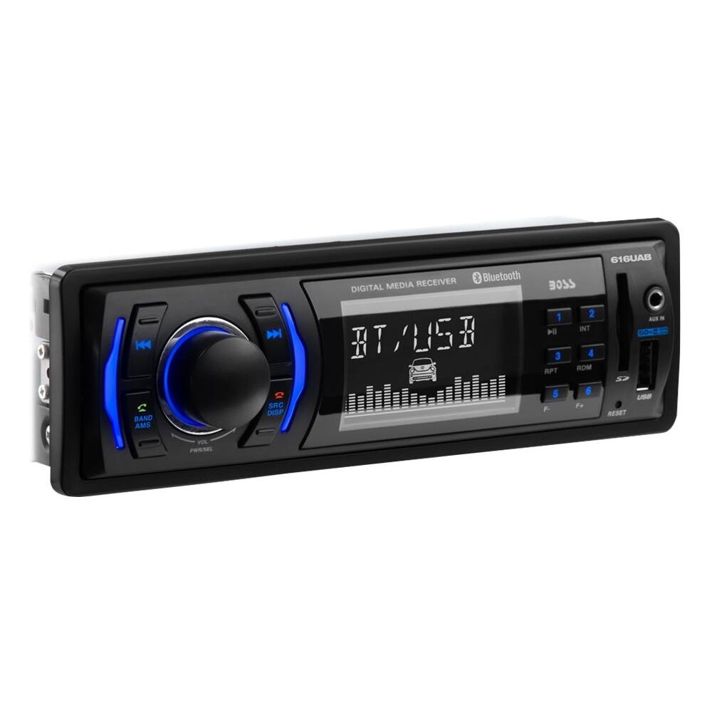 Boss Audio - In-Dash Digital Media Receiver - Built-in Bluetooth - Black - Larger Front