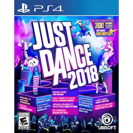 Front. Ubisoft - Just Dance 2018. - E10+ (Everyone 10+)