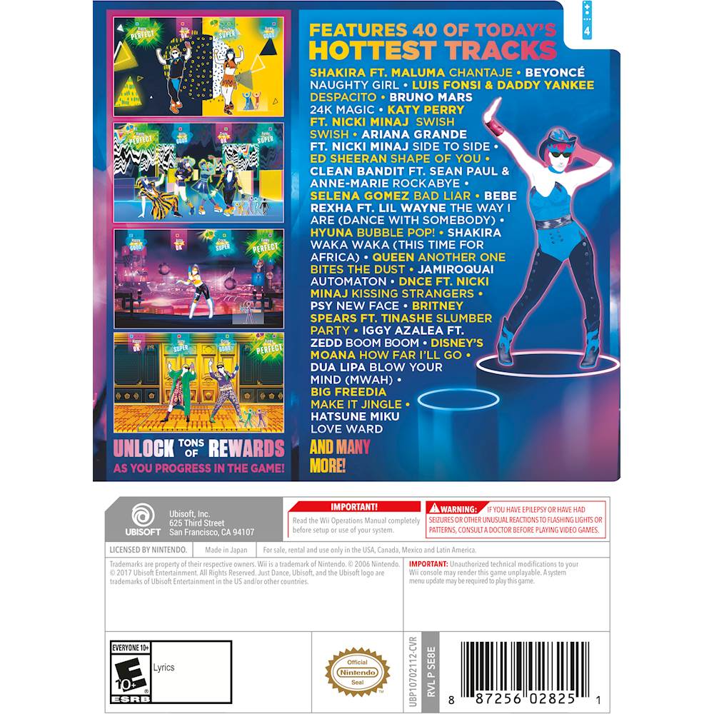 Viool Rimpels strip Best Buy: Just Dance 2018 Standard Edition Nintendo Wii UBP10702112