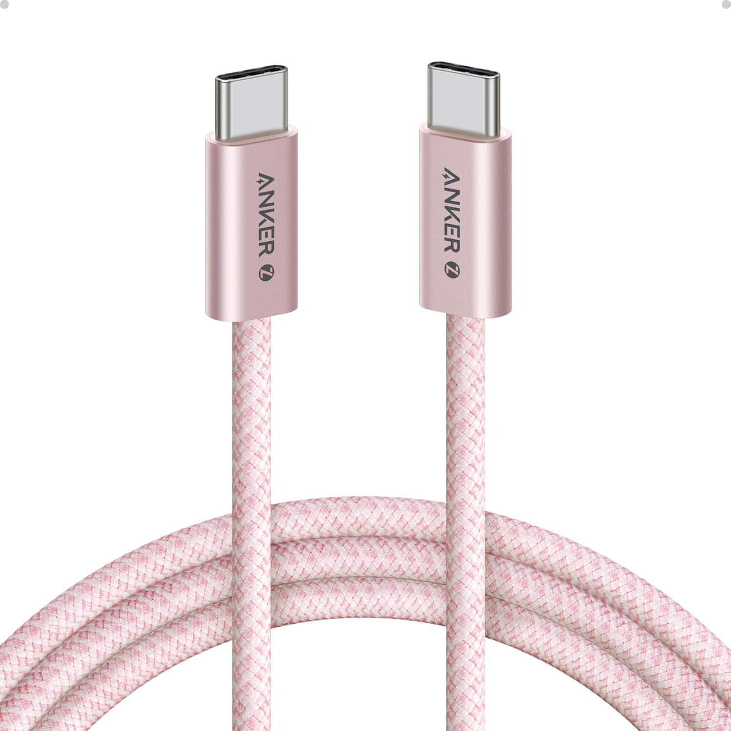 Anker - Zolo USB C to USB C Cable - Pink
