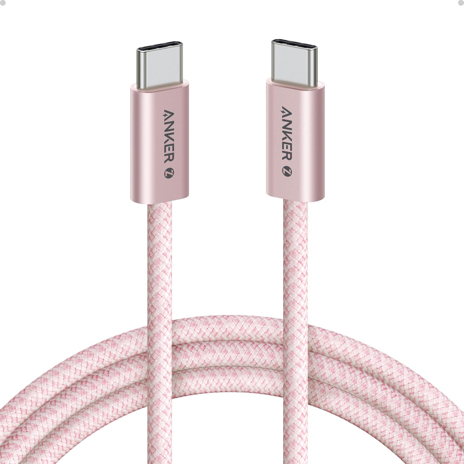Anker - Zolo USB C to USB C Cable - Pink
