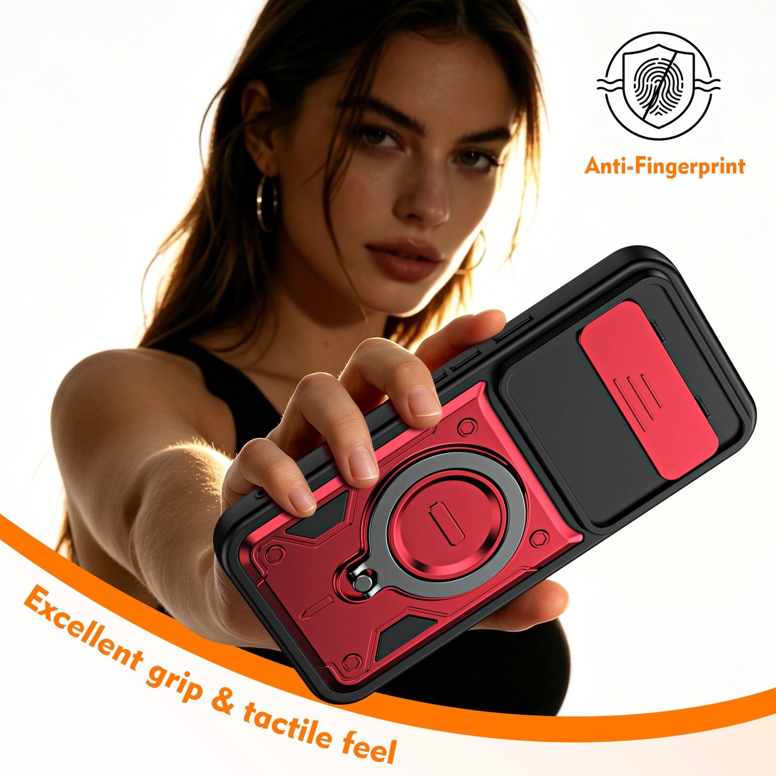 Anti-Fingerprint  
Excellent grip & tactile feel