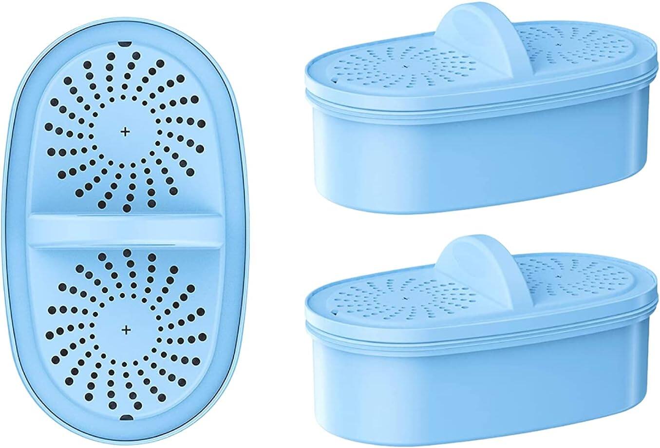 Front. Waterdrop - Waterdrop WD-PF-AL Replacement Alkaline Filters for All Waterdrop Pitcher Filtration System(Pack of 3) - Blue.