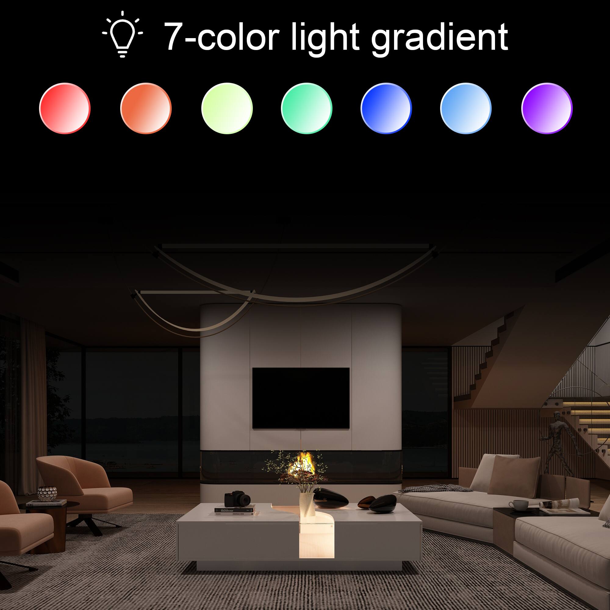 7-color light gradient