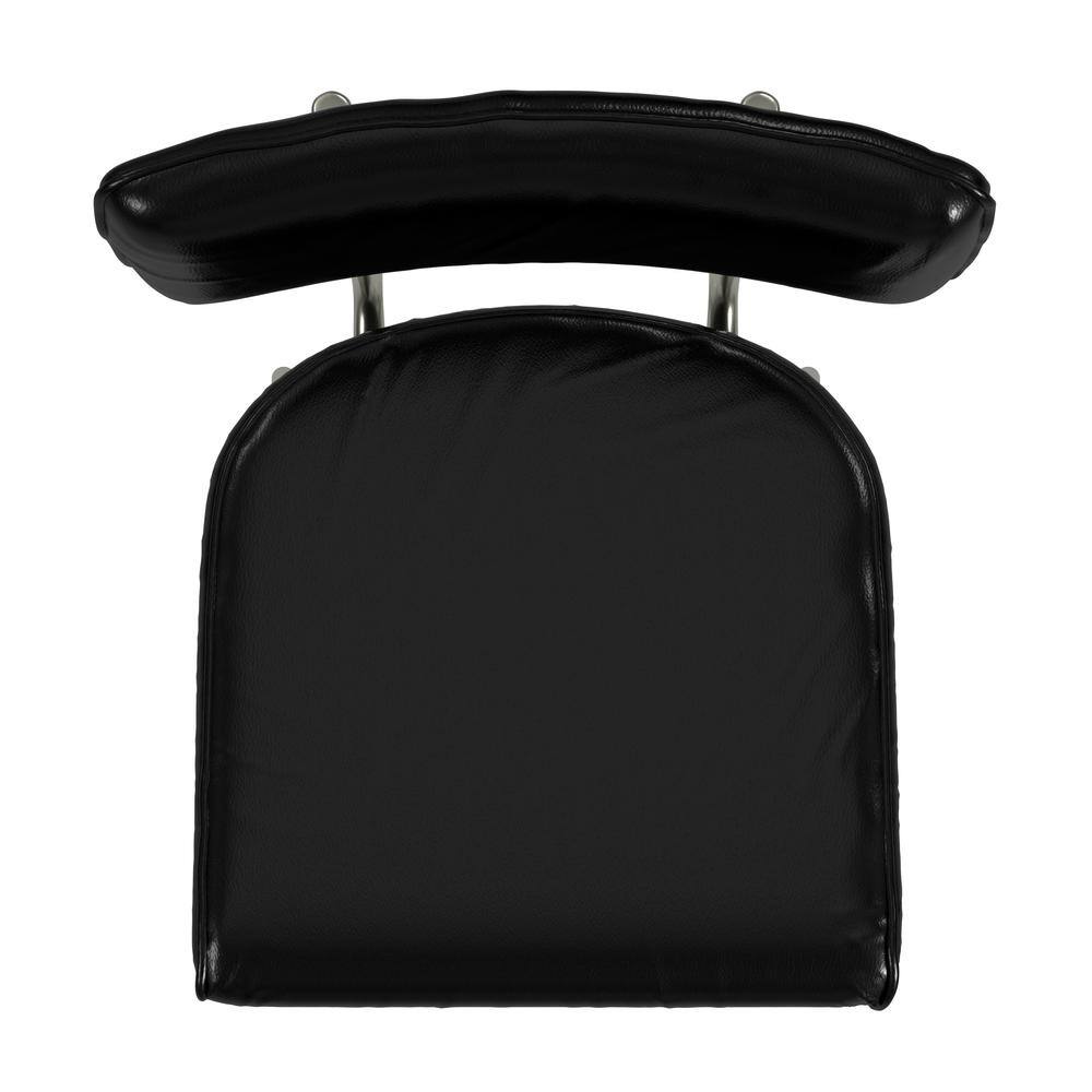 Angle. Butler Specialty - Saddle Leather Rectangular 26" Counter Stool - Black.