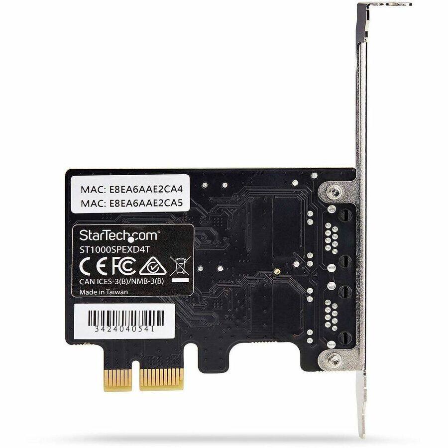 MAC: E8EA6AAE2CA4  
MAC: E8EA6AAE2CA5  

StarTech.com  
ST1000SPXD4T  
CE FC  
CAN ICES-3(B)/NMB-3(B)  
Made in Taiwan  

3424040541