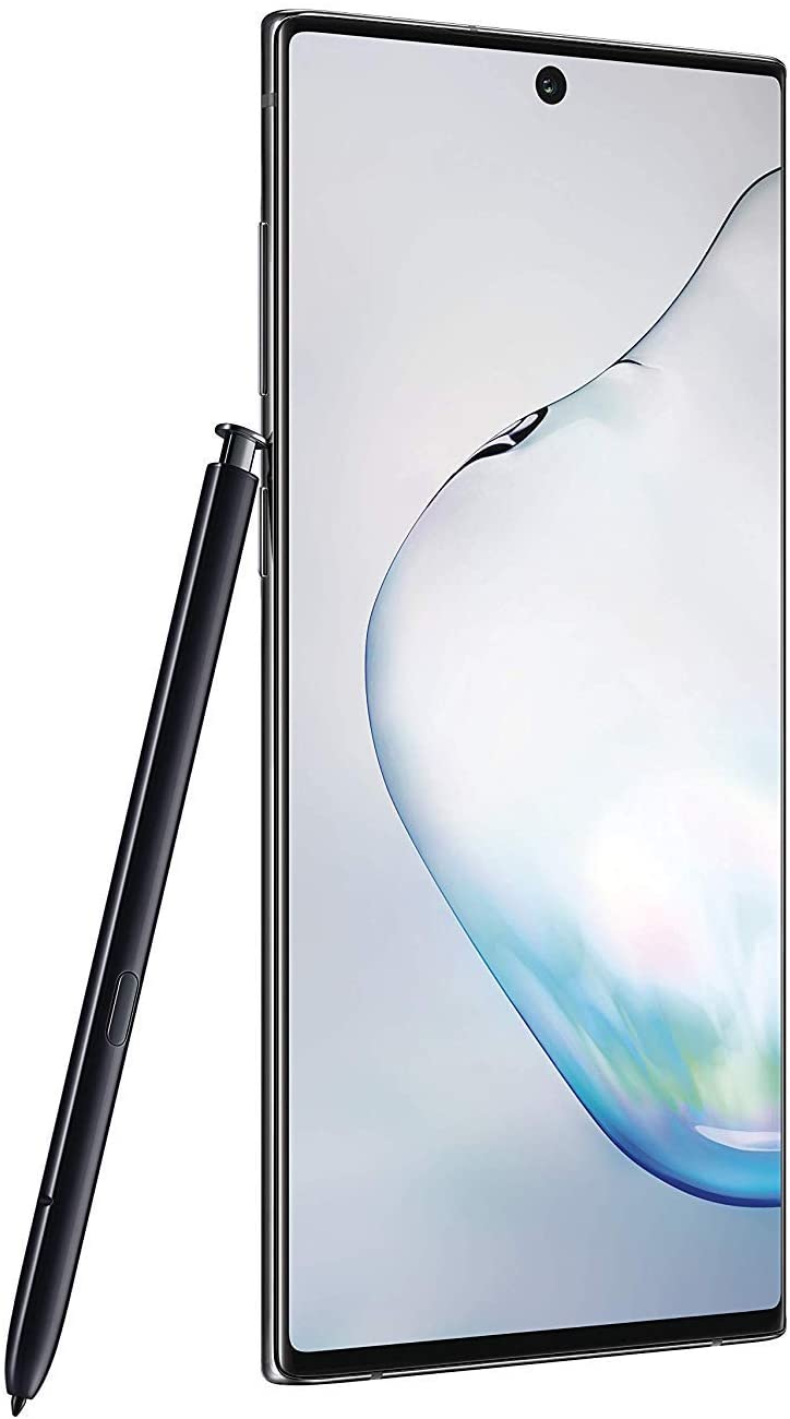 Angle. Samsung - Galaxy Note 10 N970U (Fully Unlocked) 256GB - Aura Black.