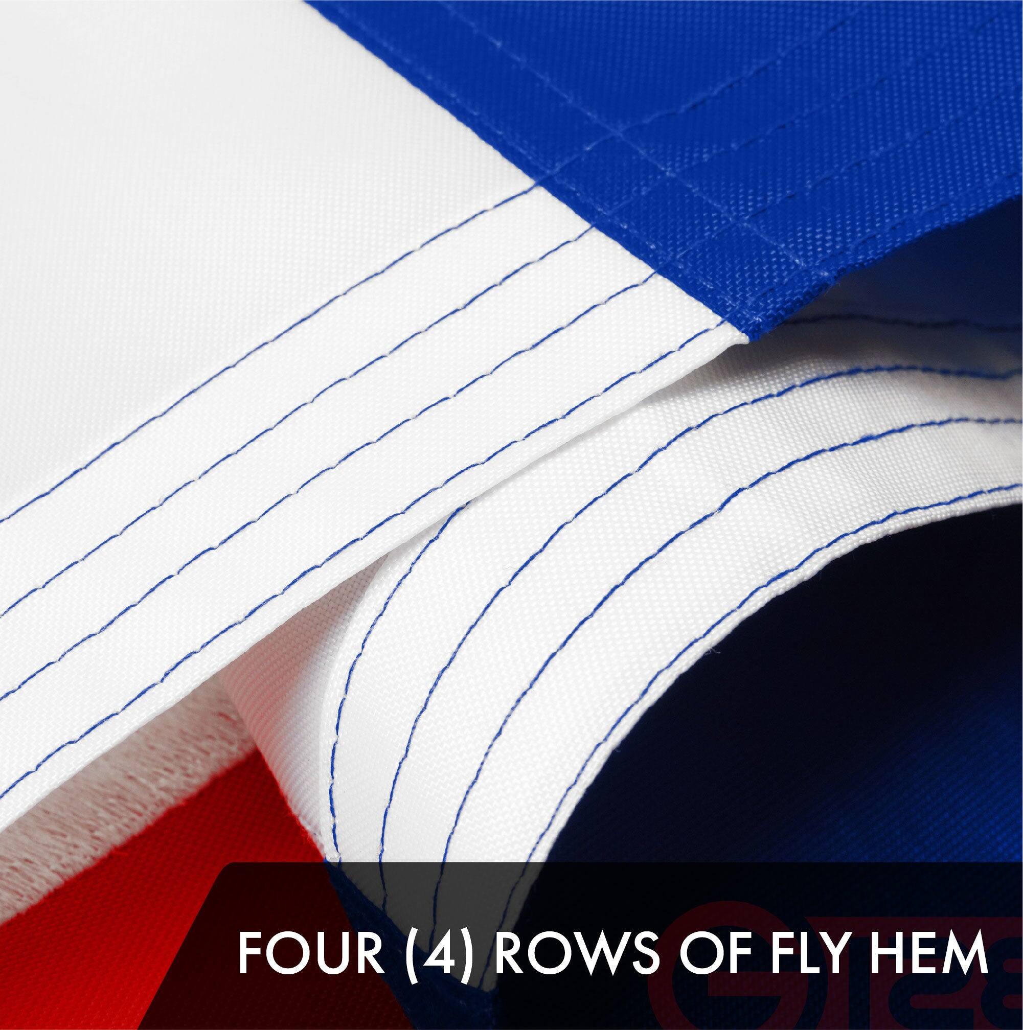 FOUR (4) ROWS OF FLY HEM