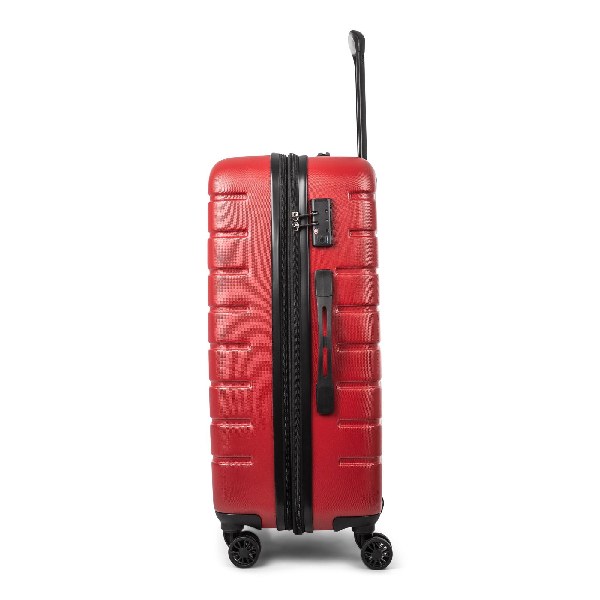 Left. Bugatti - 24" Geneva Suitcase - Red.
