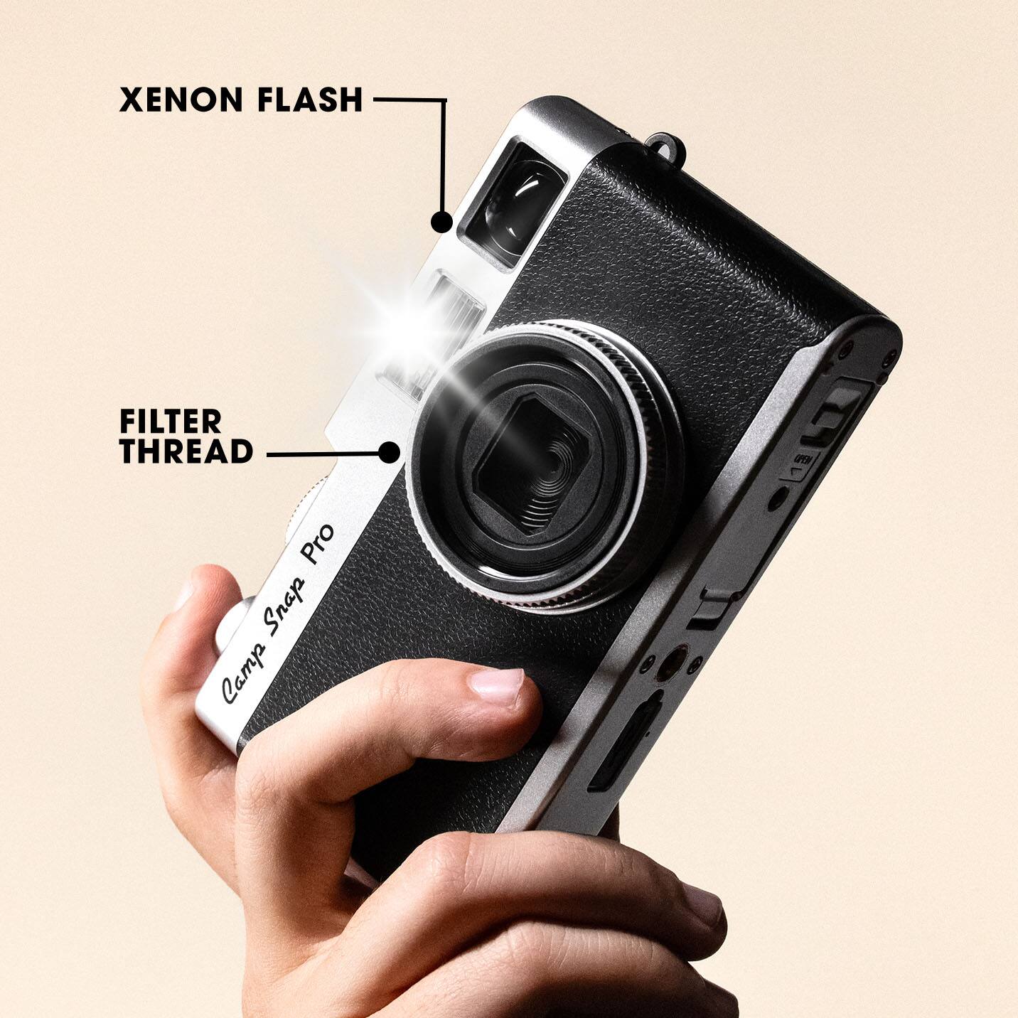 XENON FLASH FILTER THREAD  
Pro Snap Camp 8 F E
