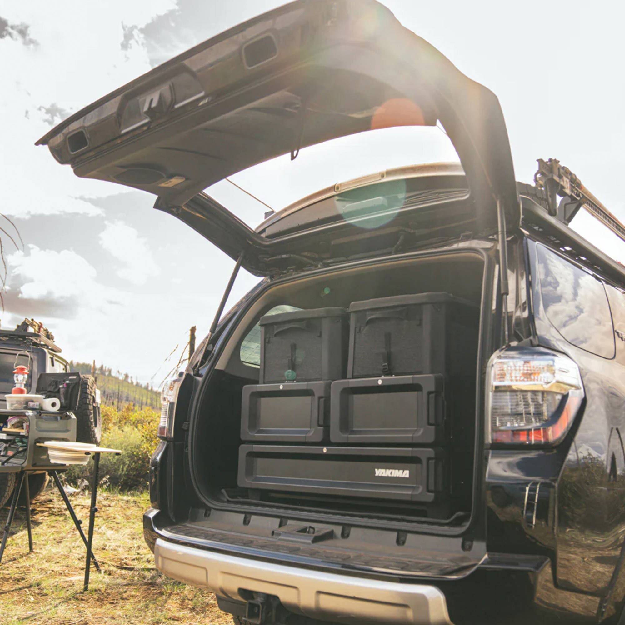 Alt View 3. Yakima - Yakima MOD Topper LG Half Sized Drawer Add On w/Finished Top Surface & SKS Lock - BLACK/BAMBOO.