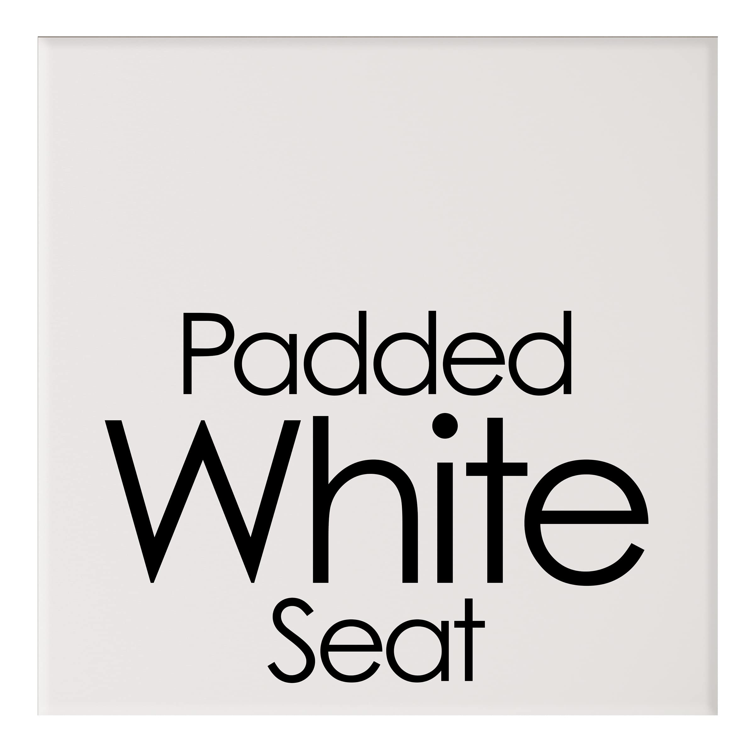 Padded White Seat