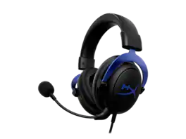 HP - hyperx cloud gaming headset blue) - Black