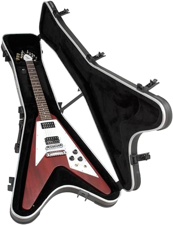 Front. SKB - SKB Gibson Flying V Hard-Shell Guitar Case.