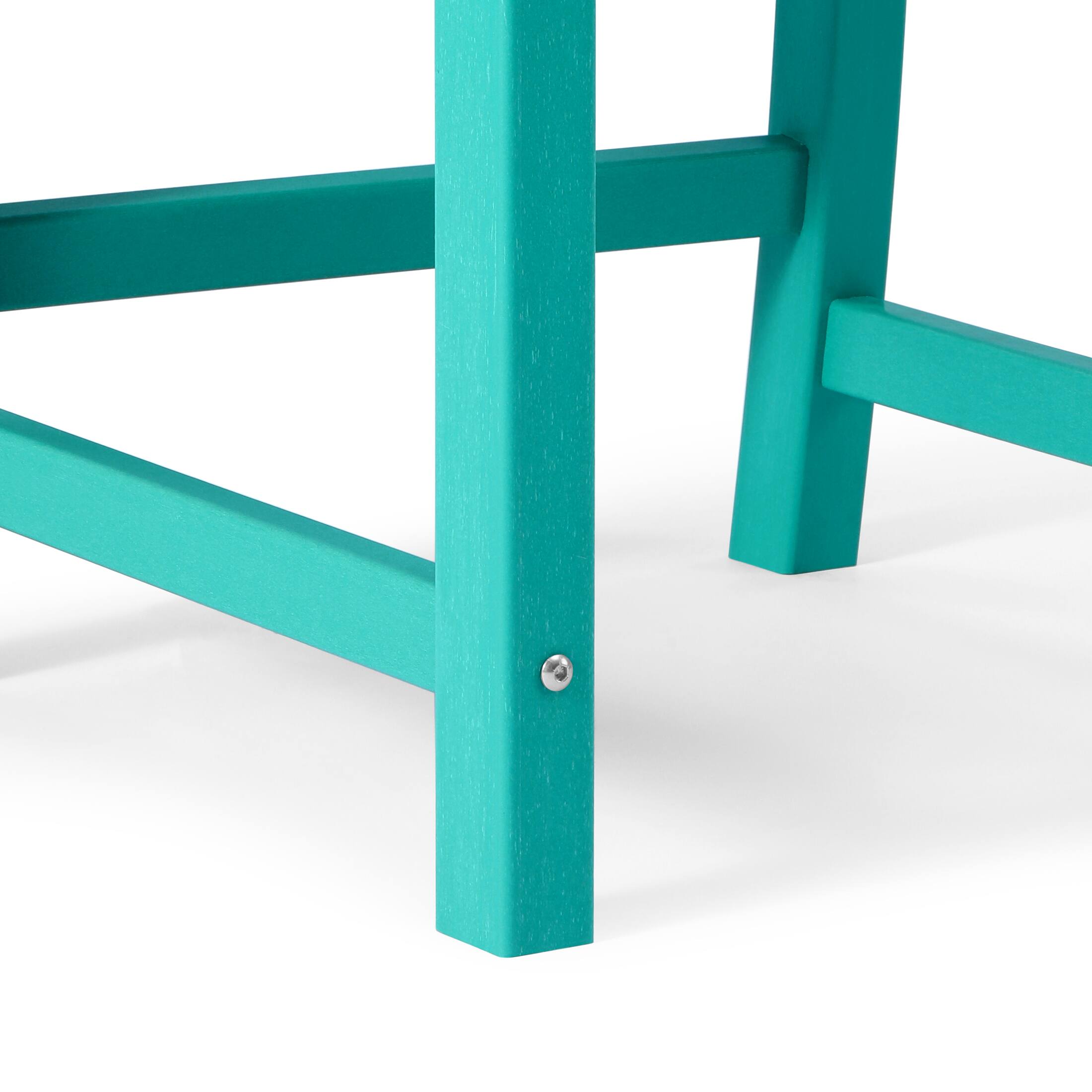 Alt View 4. WestinTrends - WestinTrends Malibu Outdoor Patio Dining Chair - Turquoise.