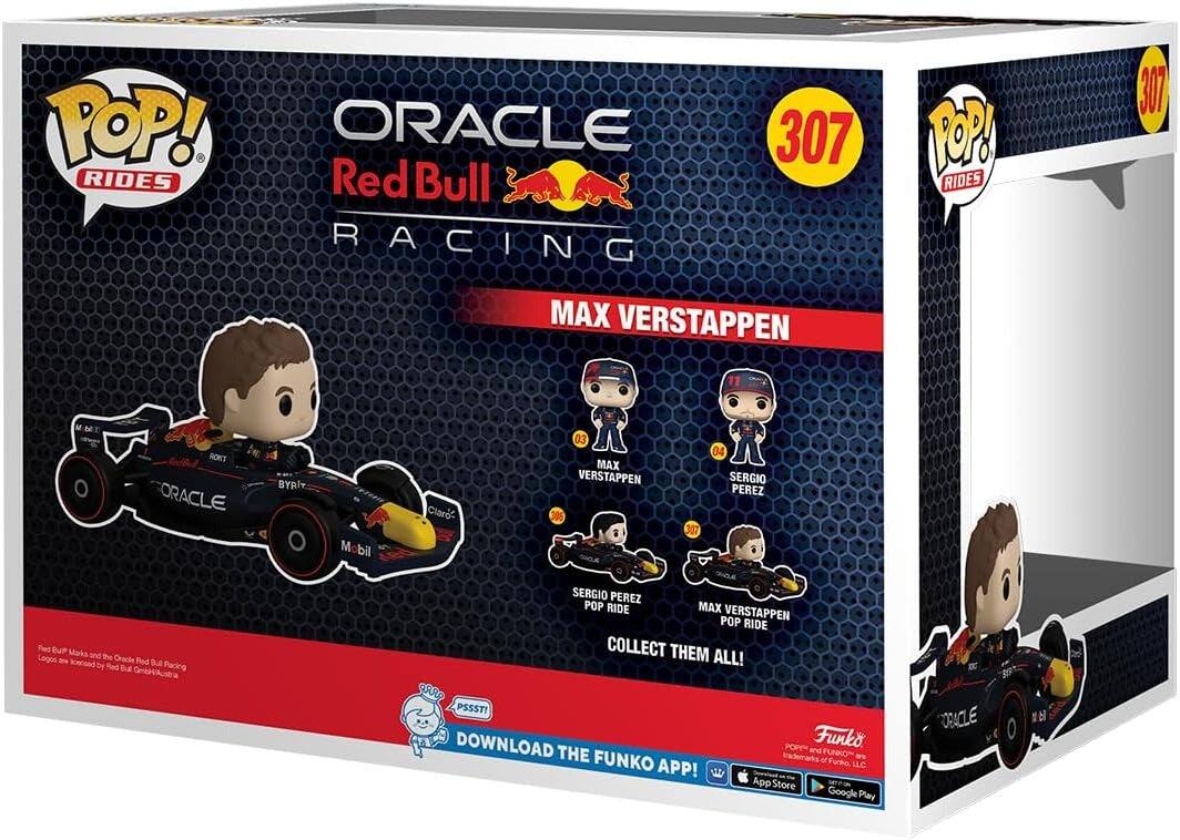 POP! RIDES 307 ORACLE Red Bull RACING MAX VERSTAPPEN  
307 MAX VERSTAPPEN 03  
SERGIO PEREZ 04  
Mobil  
Claro  
Red Bull Marks and the Oracle Red Bull Racing Logos are licensed by Red Bull GmbH/Austria  
Funko  
Download the Funko App!  
App Store Google Play