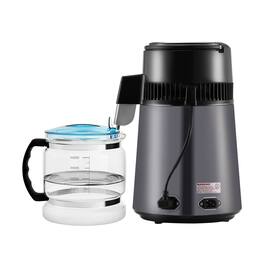 Mirfee - 4L Countertop Water Distiller, 750W Pure Water Maker with Stainless Steel Interior - Gray