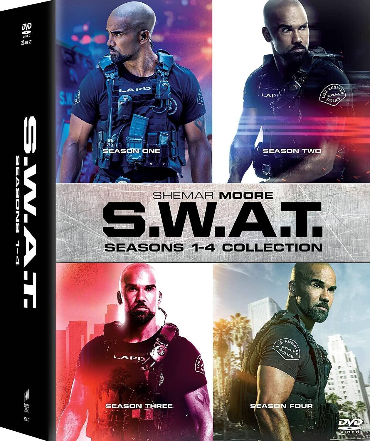 Front. S.W.A.T.: Seasons 1-4   - DVD.