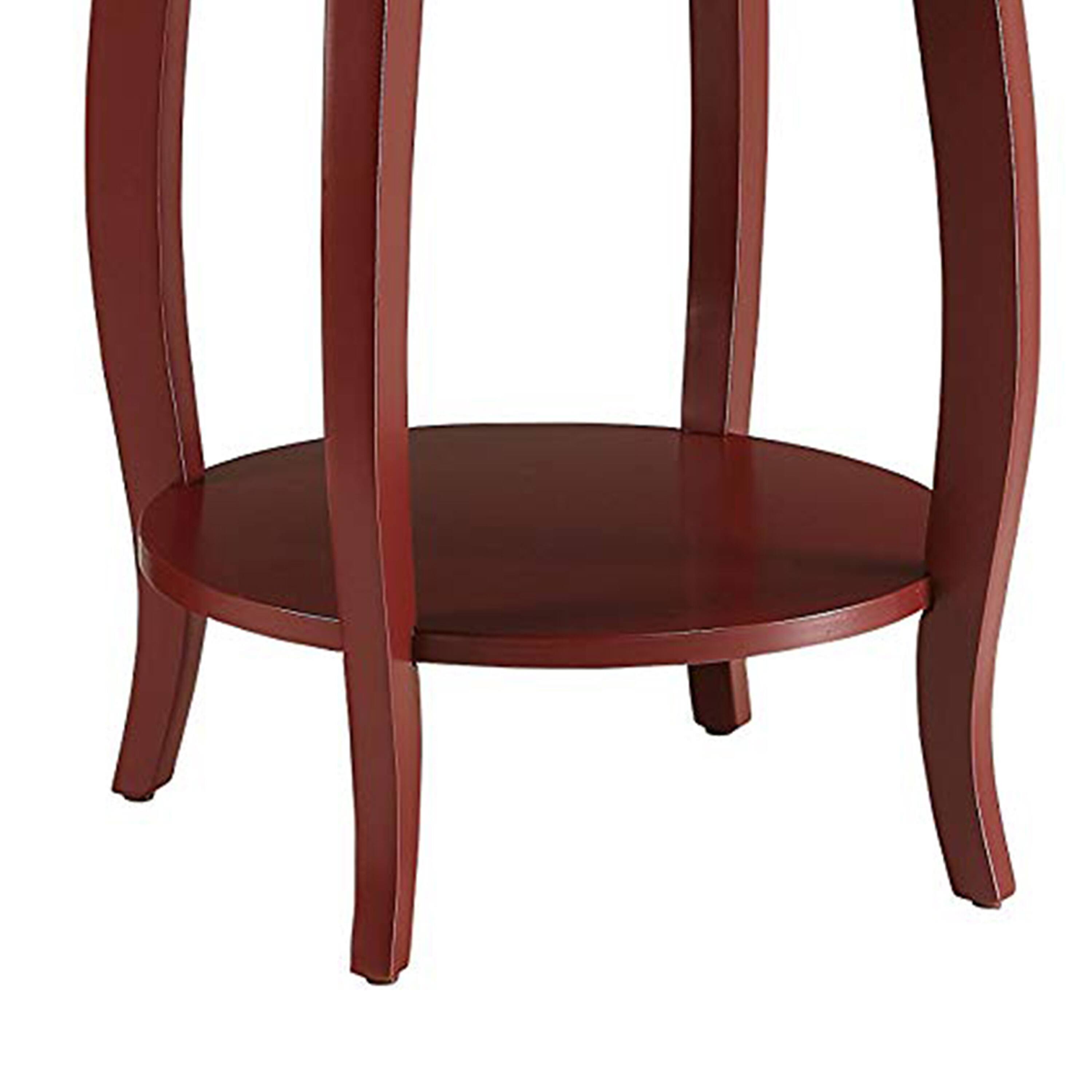 Alt View 3. Manhattan Lane - Trendy Side Table - Red.