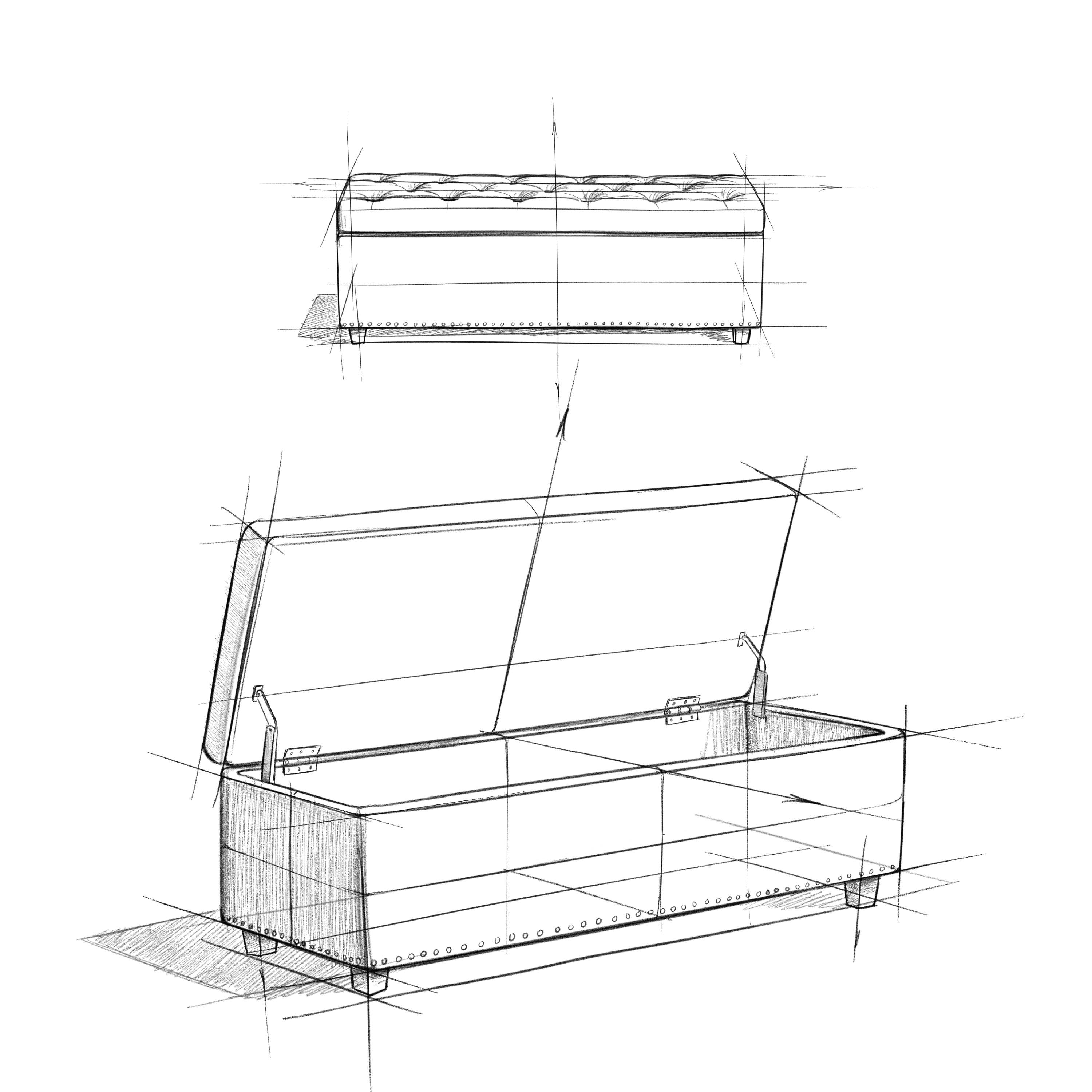 Alt View 19. Simpli Home - Hamilton Storage Ottoman - Gray Cloud.