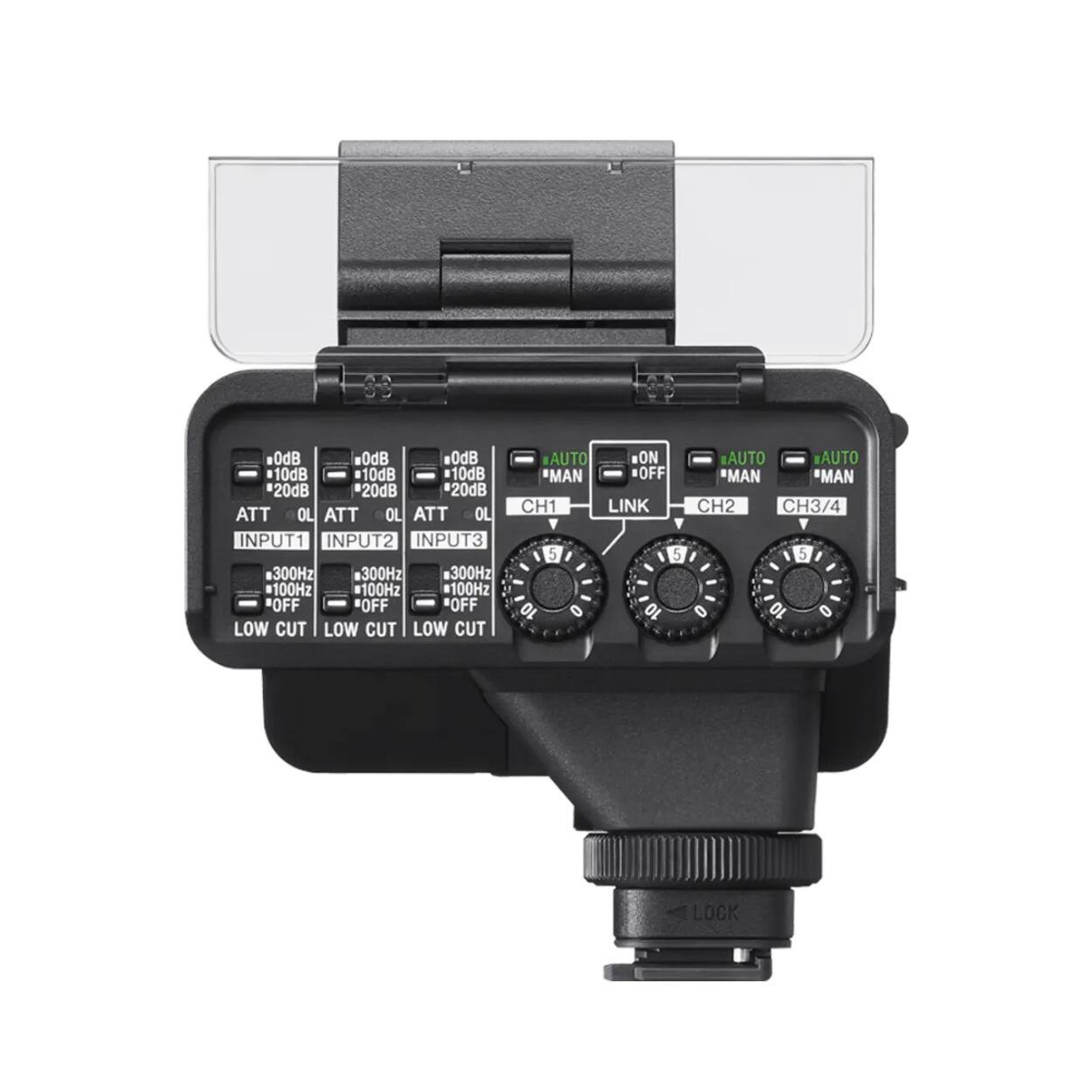 OdB 0dB 0dB 10dB 10dB 10dB 20dB 20dB 20dB ATT OL ATT OL ATT OL INPUT1 INPUT2 INPUT3 300Hz 300Hz 300Hz 100Hz 100Hz 100Hz OFF OFF *OFF LOW CUT LOW CUT LOW CUT AUTO ON *MAN OFF CH1 LINK 5 5 10 O 10 AUTO AUTO MAN MAN CH2 CH3/4 5 0 10 0 LOCK