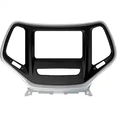 Front. Maestro - Dash Kit for Select 2014-2023 Jeep Cherokee DIN DDIN - Black.