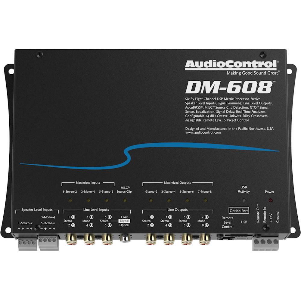 AudioControl - 8-Channel Digital Matrix Processor - Black