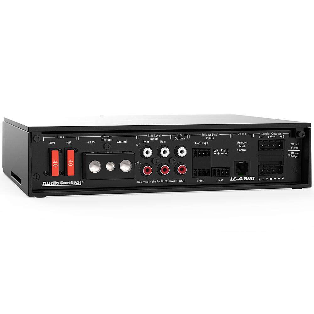 Alt View 15. AudioControl - 800W 4-Channel Class D Amplifier - Black.