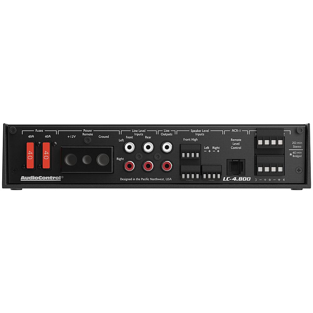 Alt View 16. AudioControl - 800W 4-Channel Class D Amplifier - Black.