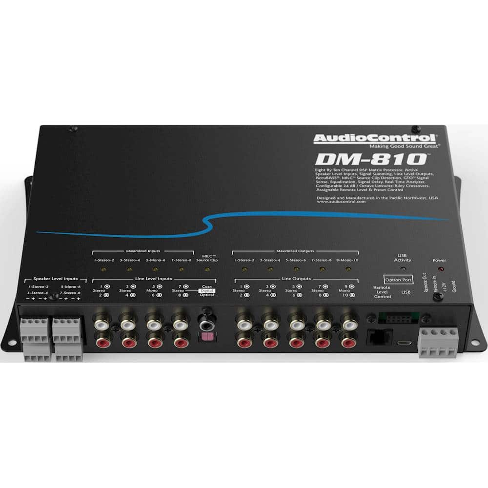 Alt View 11. AudioControl - 8-Channel Input 10-Channel Output DSP Matrix Processor - Black.