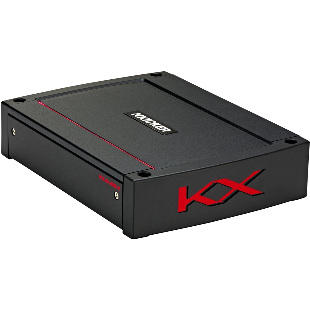 Rent to own KICKER - KX Series Class D Bridgeable 2-Channel Amplifier with Variable Crossovers - Black