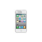 Front Zoom. Apple - Certified Pre-Owned iPhone 4 with 8GB Memory Cell Phone (Unlocked) - White.
