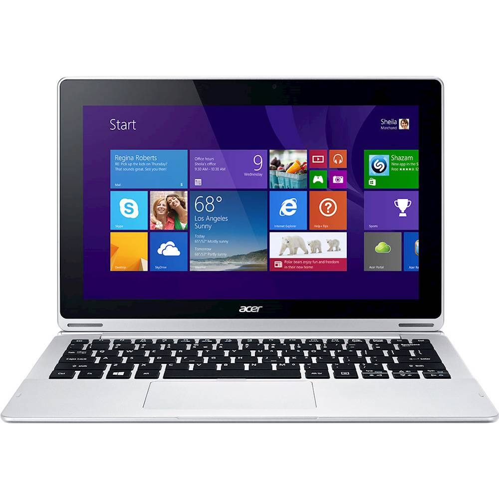 Acer - Refurbished Aspire Switch 11 - 11.6" - Tablet - 64GB - With Keyboard - Gray - Larger Front
