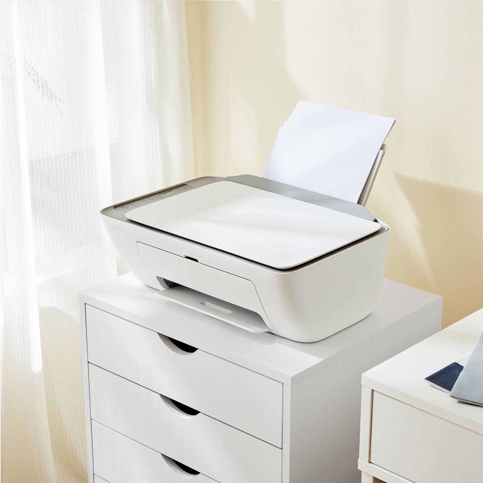 Alt View 1. AENKYO - 5 Drawers Storage Cabinet Dressers with Wheels Mobile Organizer Drawers for Office, Bedroom, Home - White.