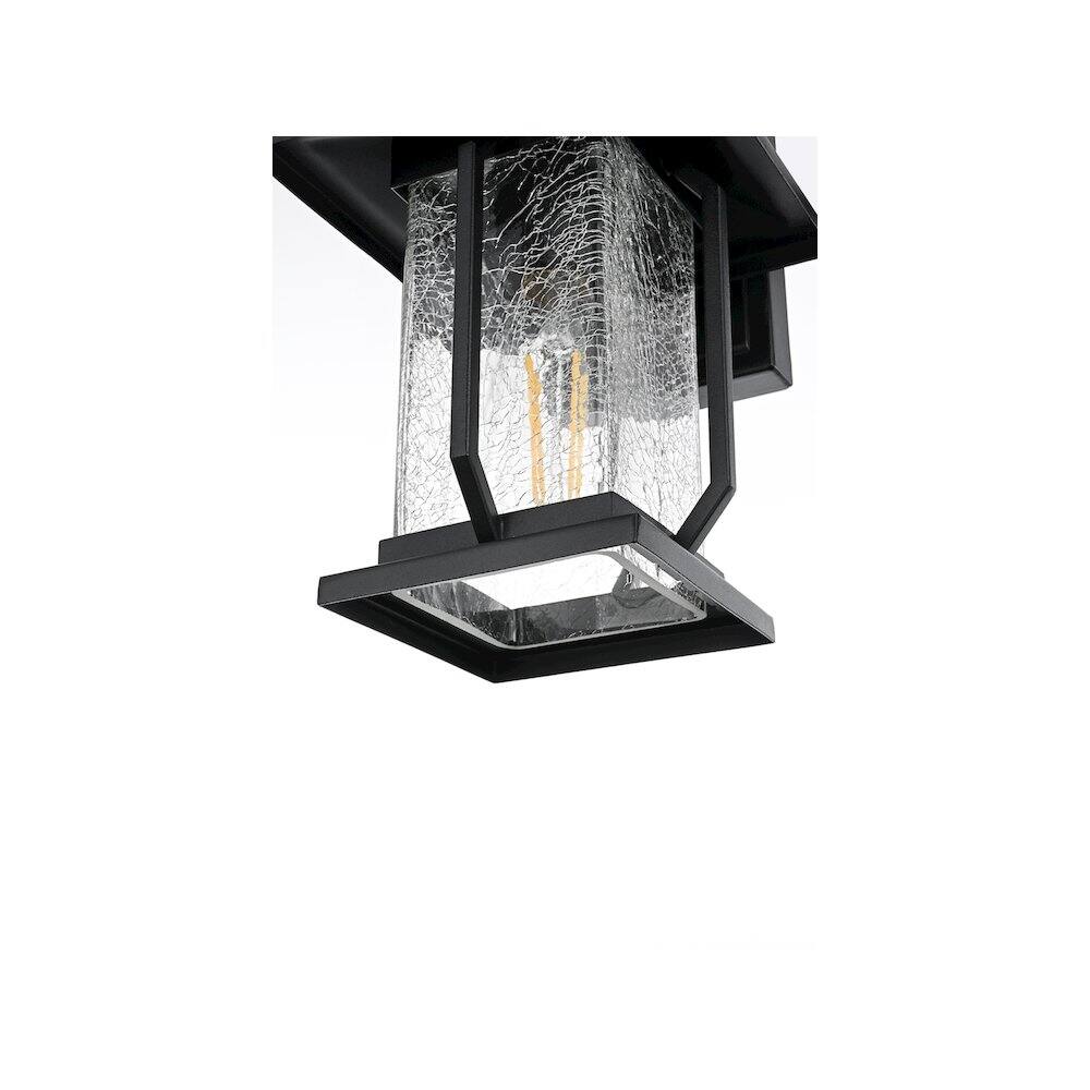 Alt View 2. Elegant Lighting - Salem 7 inch Outdoor Pendant in Black - Black.