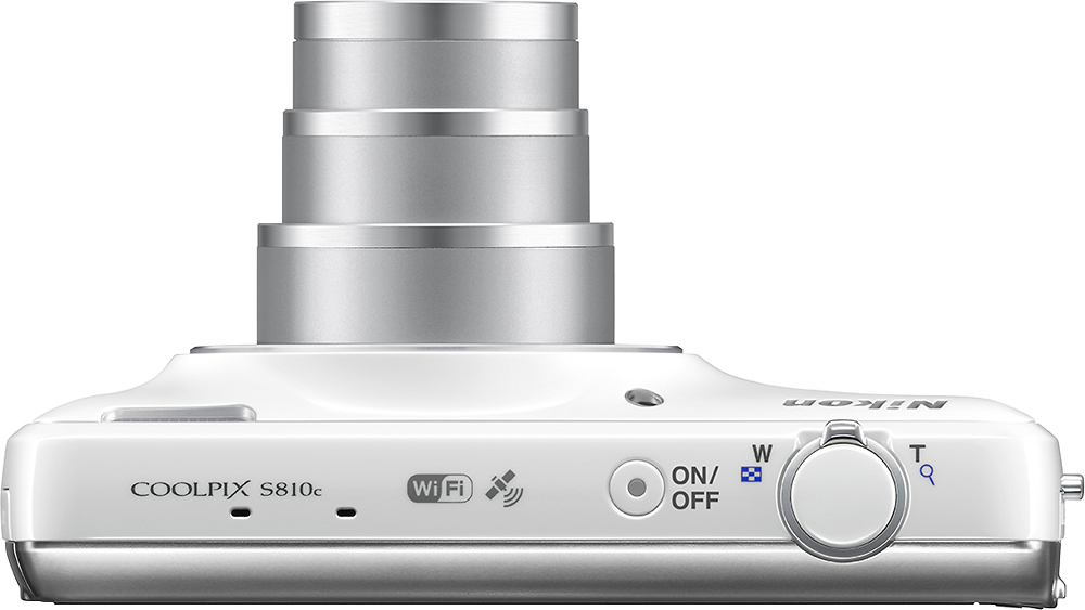 merknaam Ster Vervullen Best Buy: Nikon Coolpix S810c 16.0-Megapixel Digital Camera White 26428