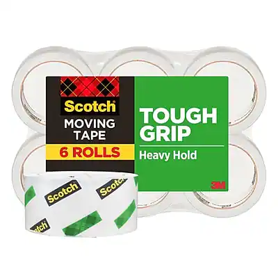 Scotch Moving Tough Grip Tape
6 Rolls
Heavy Hold
3M