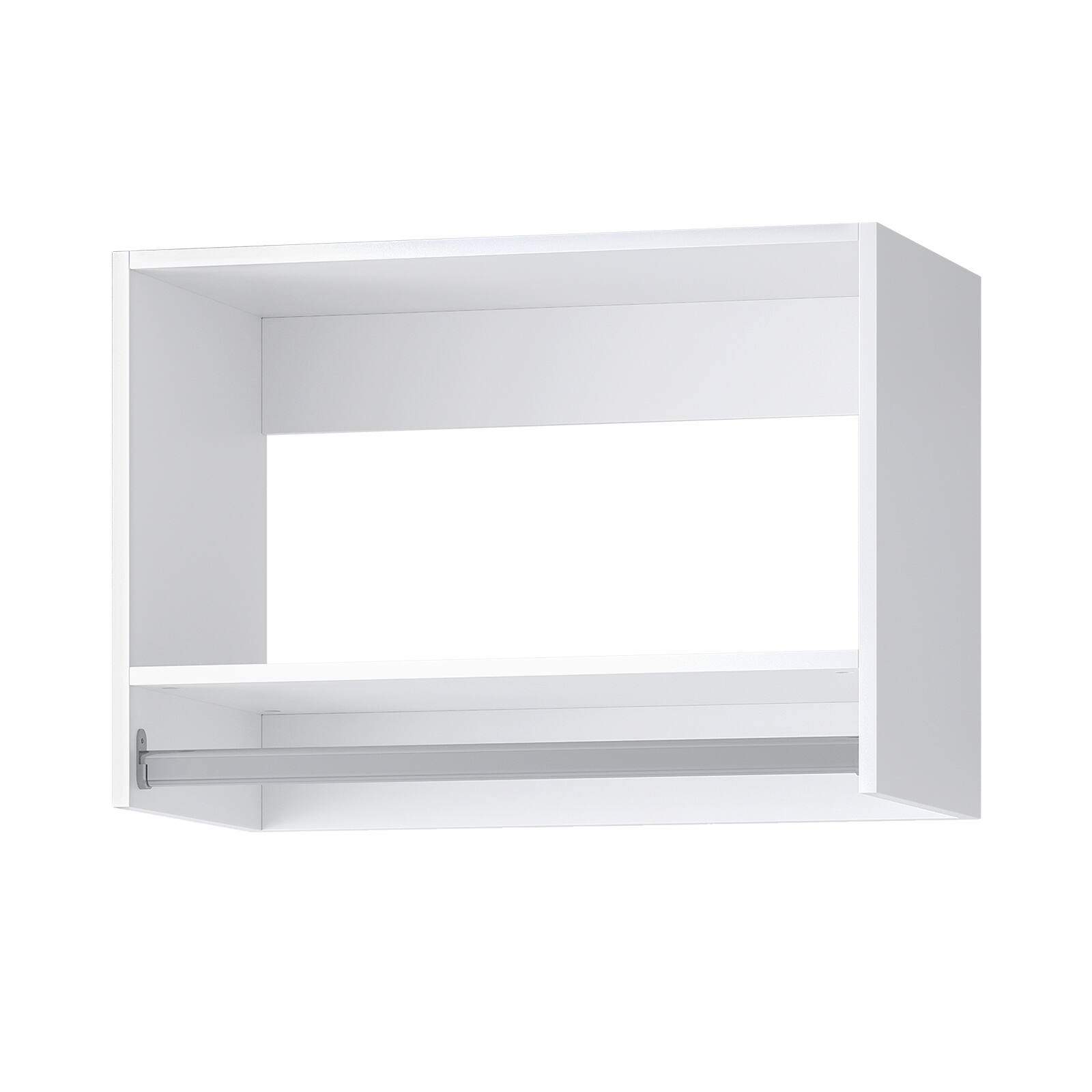 Alt View 5. LOVMOR - LOVMOR 25.5 in White Tall Hanging Closet Unit-Customizable Wall Mounted Modular Closet System for Bedroom Closet - White.