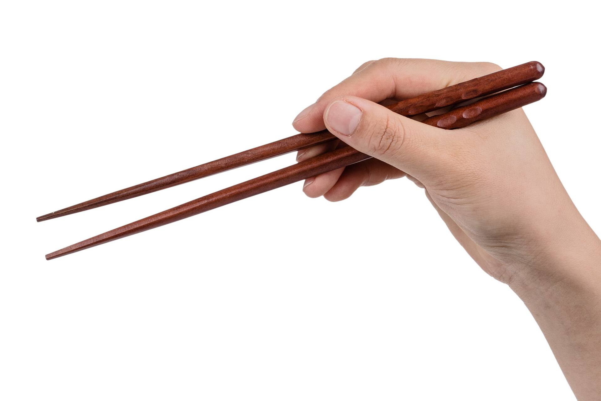 Left. Heim Concept - Heim Concept 5 Pair Organic Fancy Hardwood Japanese Reusable Wood Chopsticks - Brown.