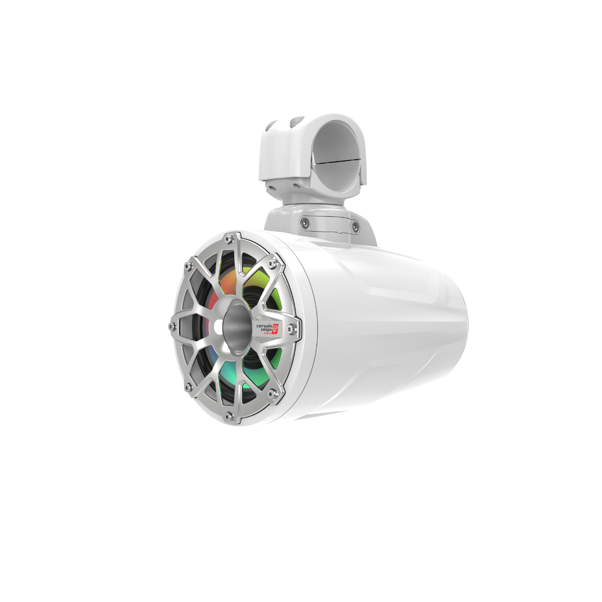 Angle. Cerwin Vega - Cerwin Vega - SL65F4W RPM Stroker 2-Way 6.5" Long Pod Speaker System (Pair) - White - White.
