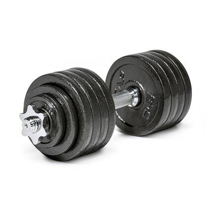 Front. ThinkLink Electronic - Adjustable Dumbbell Weight Set ple Options p SET INCLUDES A complete 52 adjustable dumbbell set featuring one - Black.
