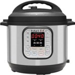 Front. Instant Pot - Instant Pot - 6 Quart Duo 7-in-1 Electric Pressure Cooker - Silver - brushed stainless steel.